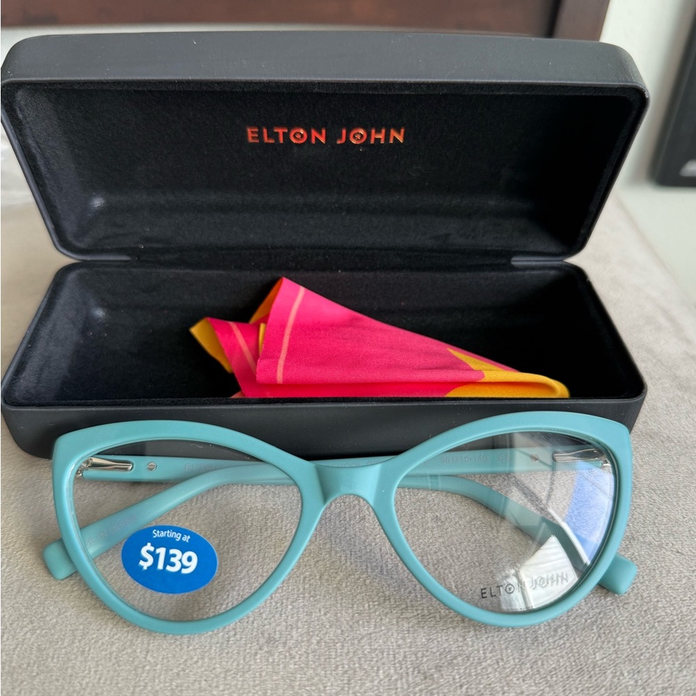 Elton John Blue Women's Glasses